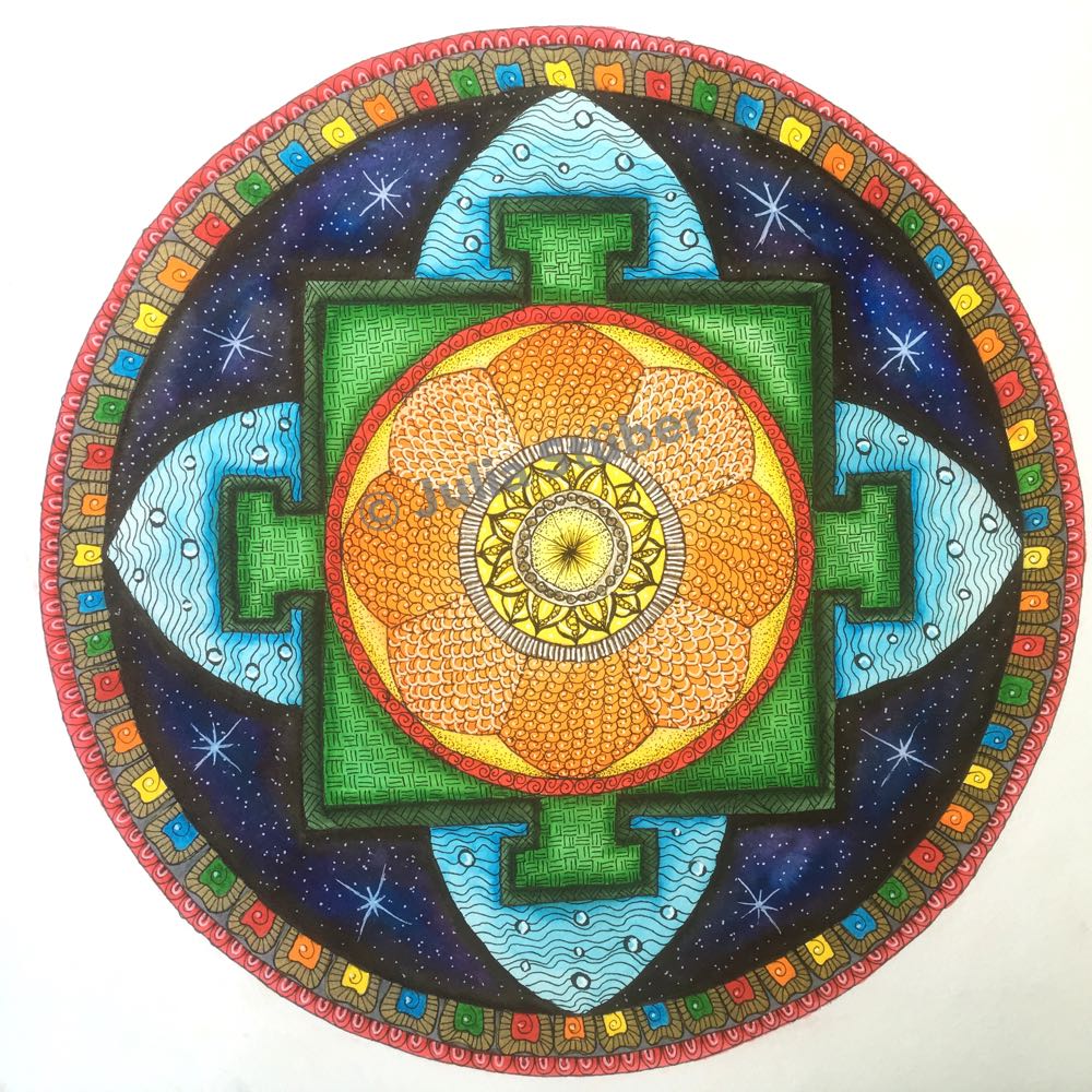 Mandala aus der Ausstellung im Tibet-Haus, 2018