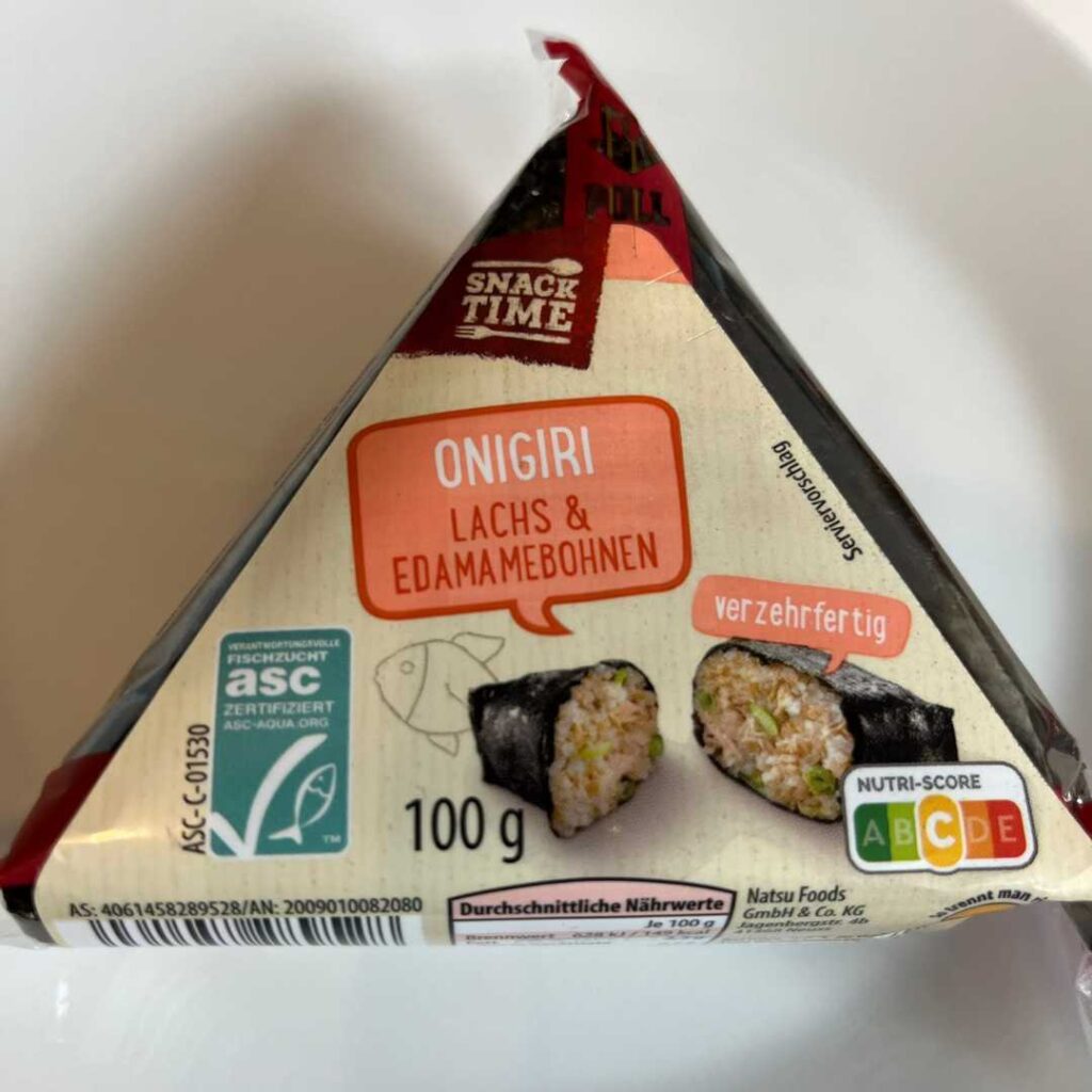 Glutenfreies Onigiri von Aldi