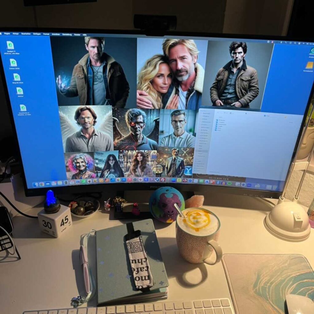 Der Bildschirmhintergrund, der mich für die Geschichte inspiriert