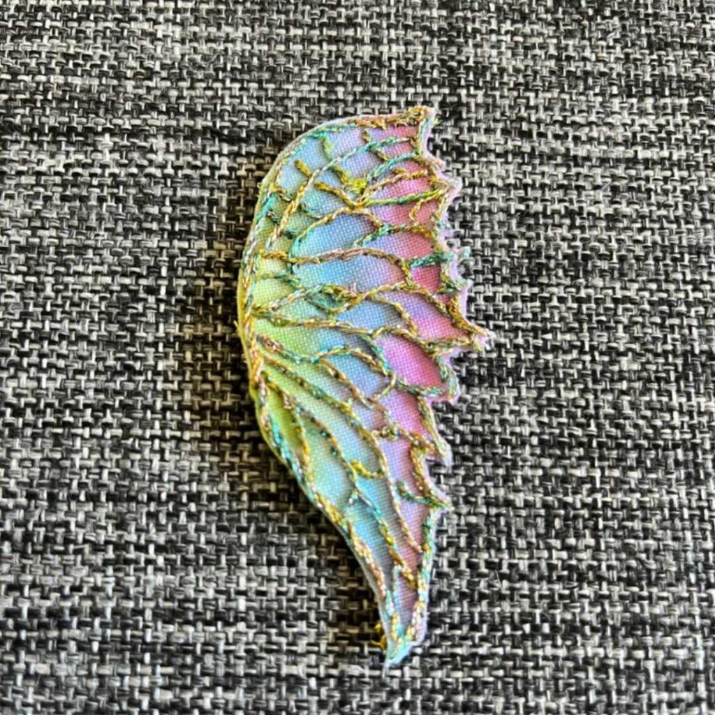 Ein Feenflügel, den ich gemacht habe und der in der Geschichte vorkommt