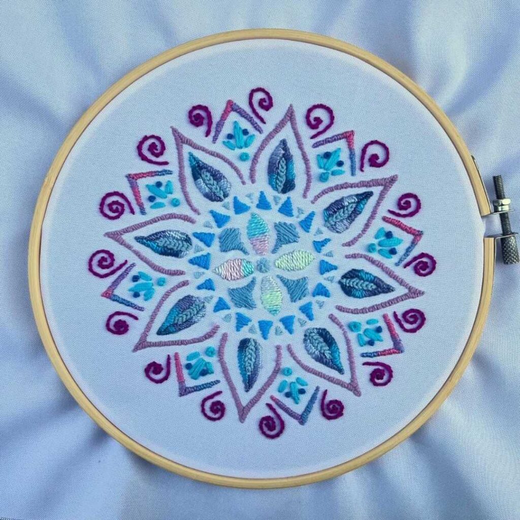 Mein erstes gesticktes Mandala