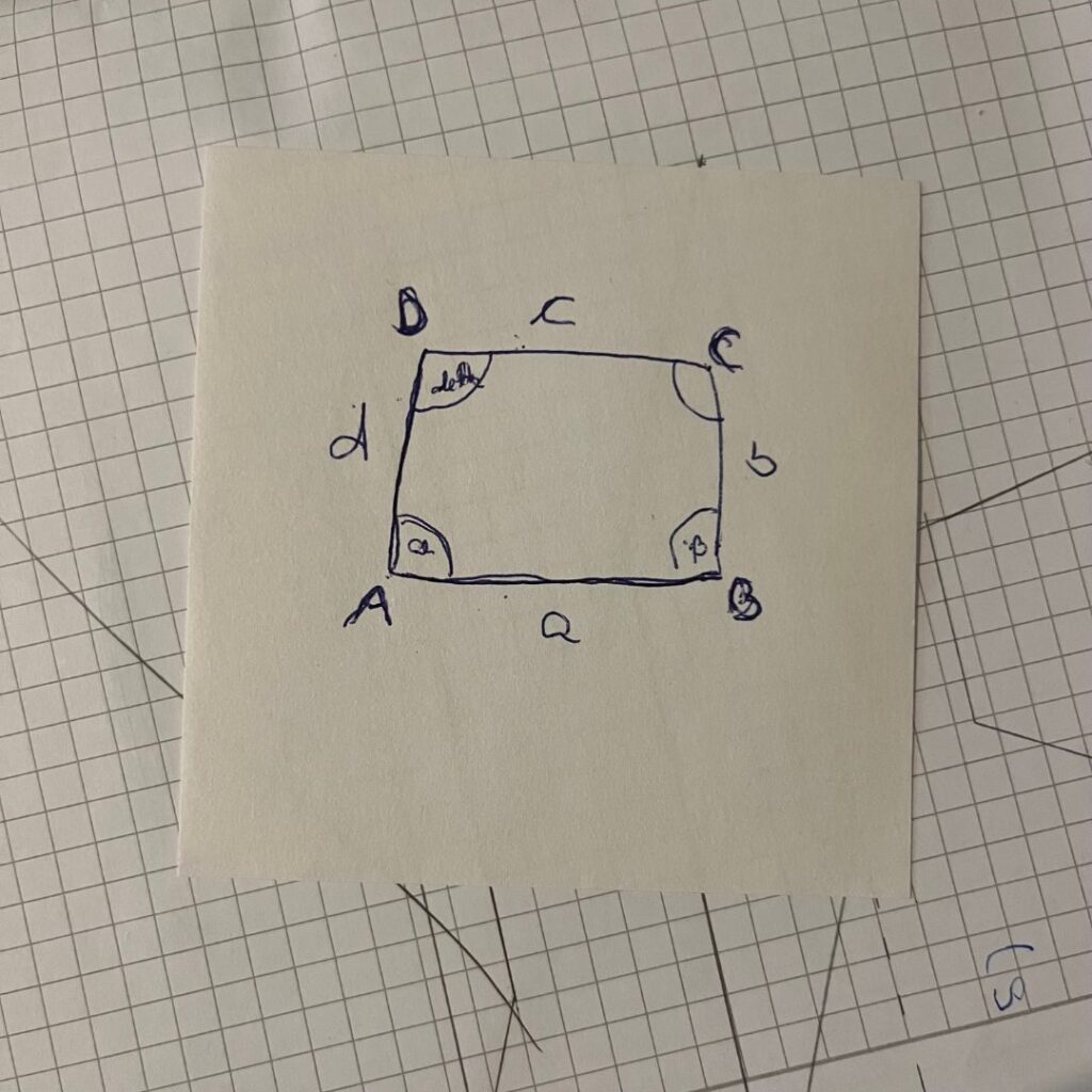 Der Aufbau eines Vierecks