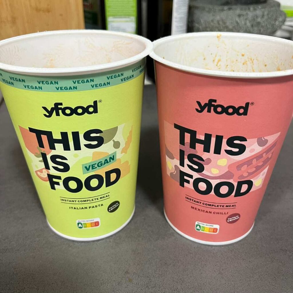 yfood Italien Pasta und Mexican Chili