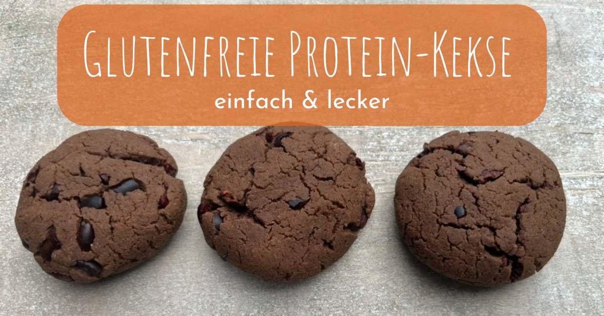 Glutenfreie Kekse mit Proteinpulver und Kakaonibs – einfach & lecker