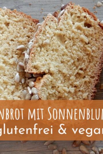 Kichererbsenbrot mit Sonnenblumenkernen, glutenfrei und vegan